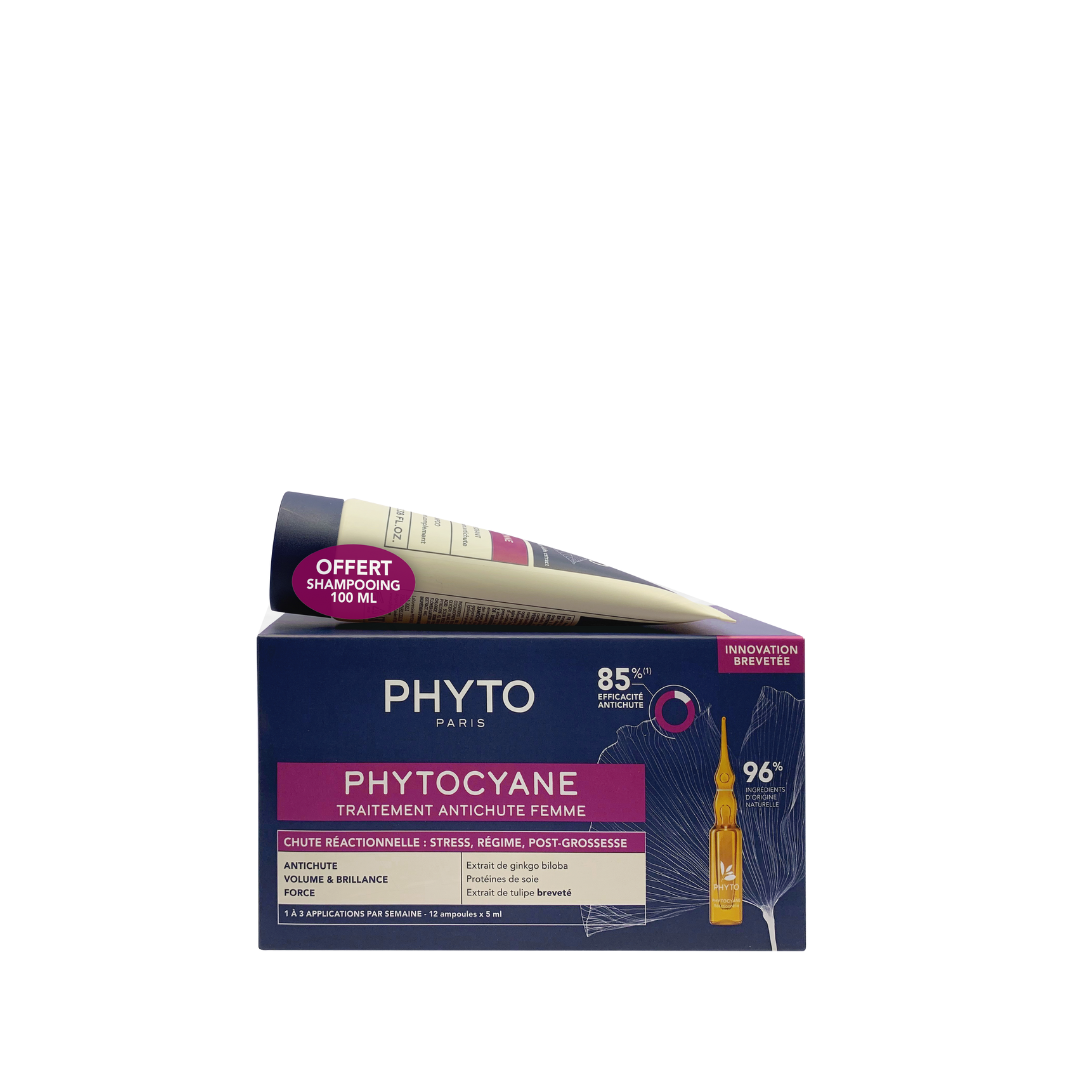 Phyto Cyane Reactional Hair Loss Set + Shampoo Women 100ml For Free - Medaid International