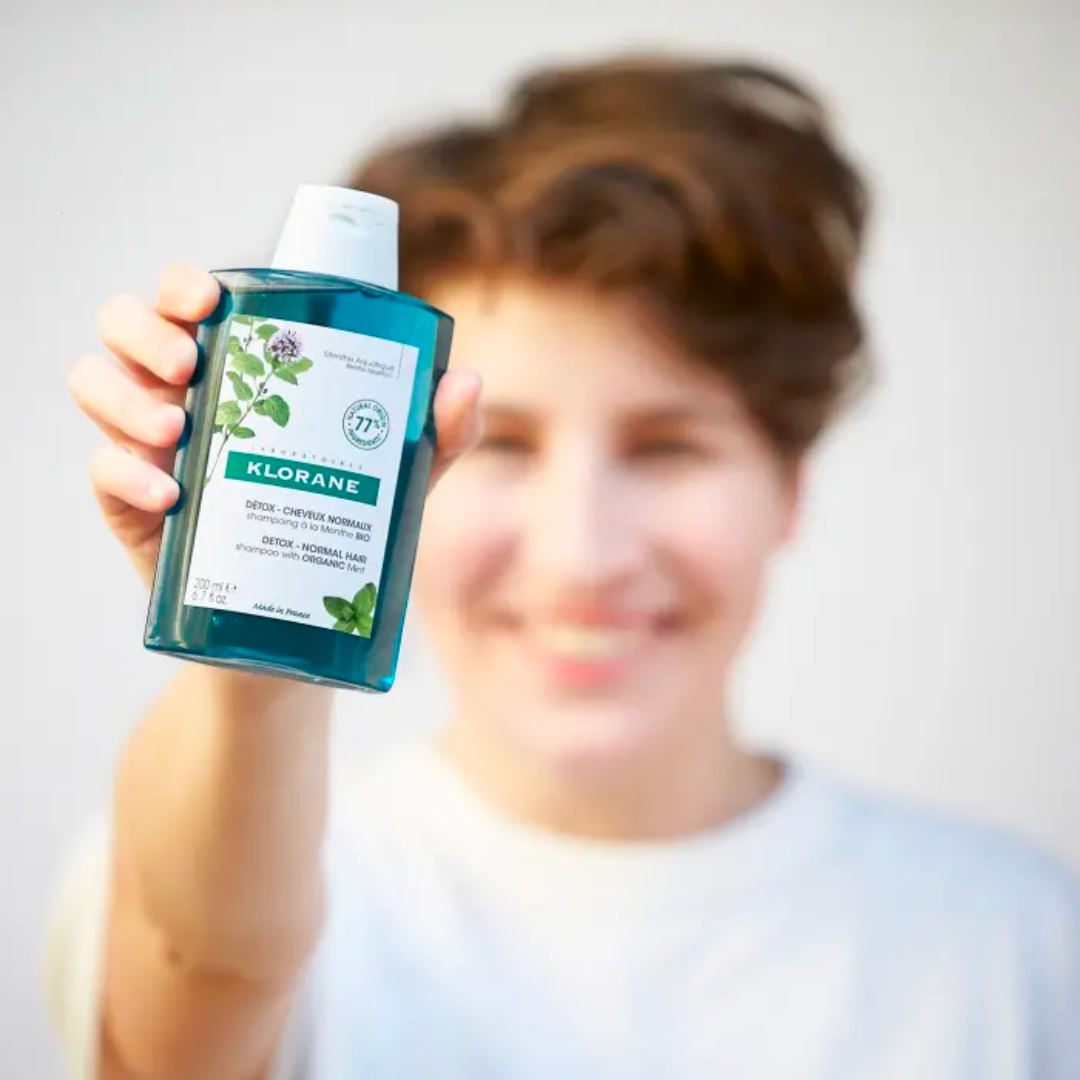 Klorane Shampoo With Organic Mint Detox For Dry Scalp 200ml - Medaid