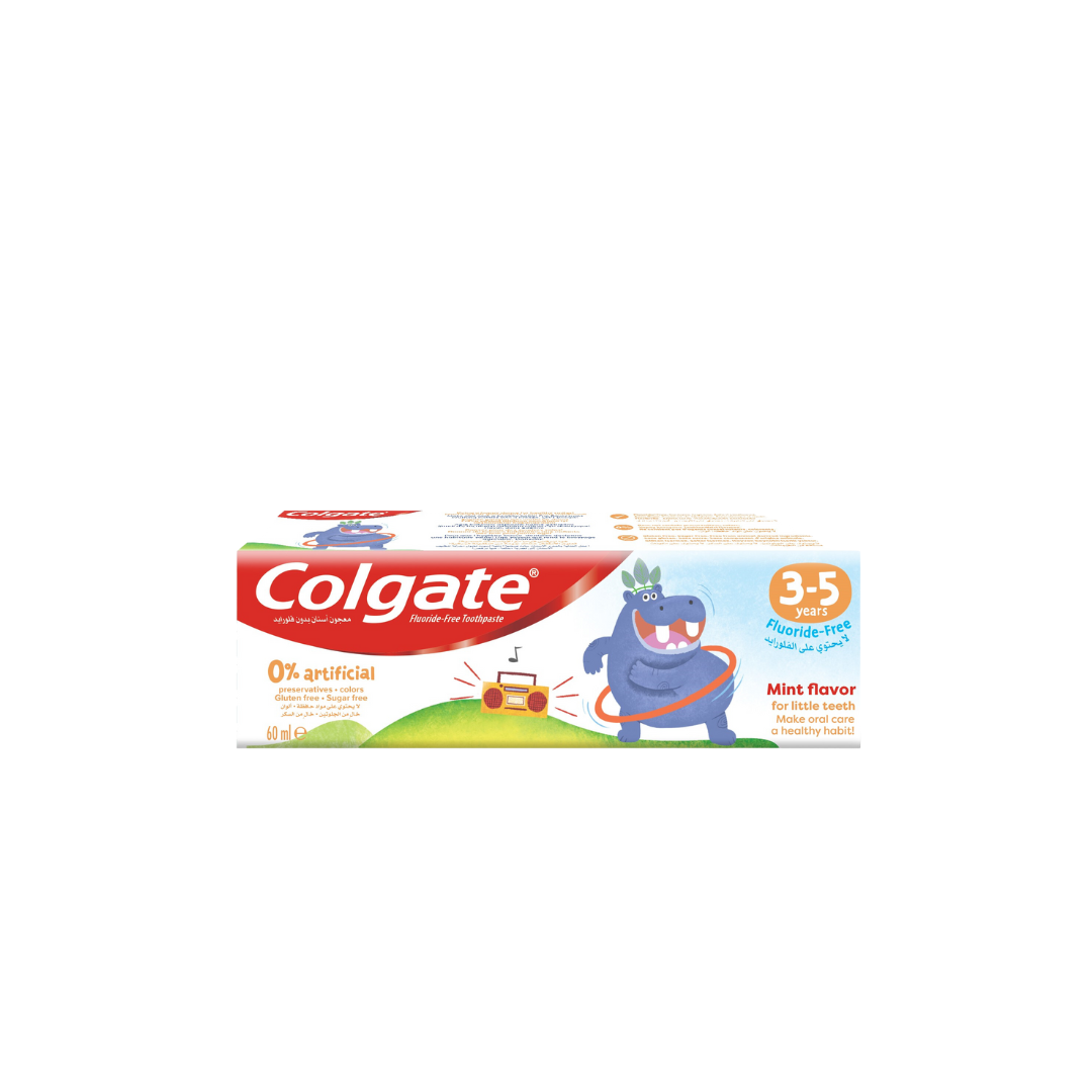 Colgate 0% Artificial Kids Toothpaste 3-5 years - Fluoride Free - Medaid International