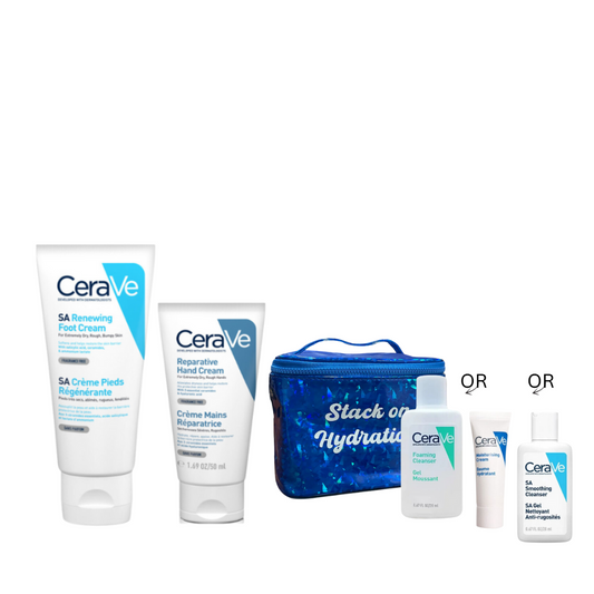 CeraVe Foot And Hand Cream Bundle + Free Pouch And Mini - Medaid International