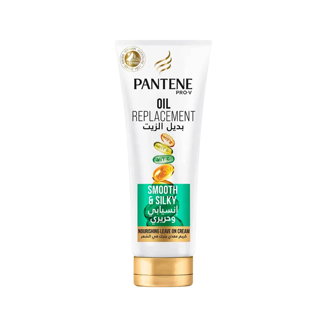 Pantene Pro-V Smooth & Silky Oil Replacement Nourishing Leave On Cream - 275ml - Medaid International