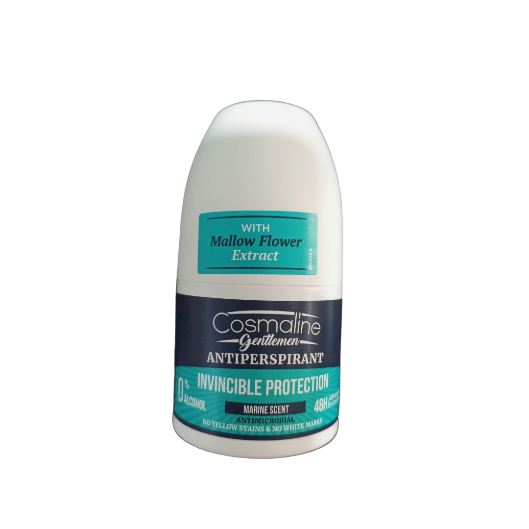 Cosmaline Gentlemen Antiperspirant Roll On deodorant Invincible Protection 50Ml - Medaid International