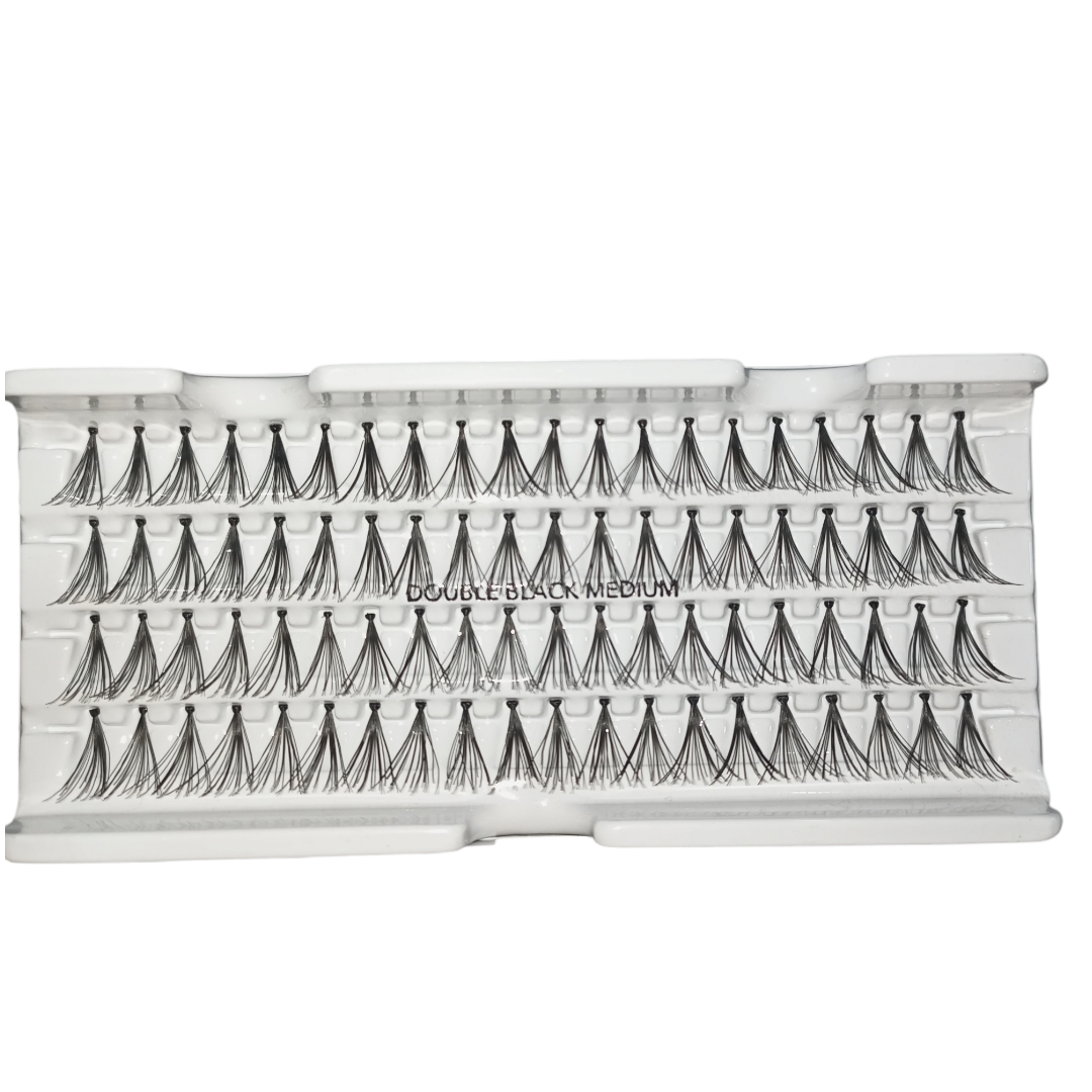 Elephant Individual Lashes - Double Black Medium - Medaid International