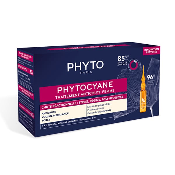 Phyto Phytocyane Reactional Hair Loss Treatment for Women, 12amps x 5ml - Medaid International
