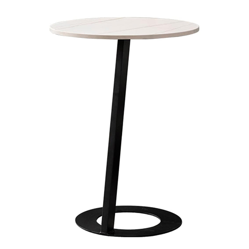 40 CM, Pillar Side Table with Marble Top, Coffee Table for Living Room, Guest Room, Bedroom - Medaid International
