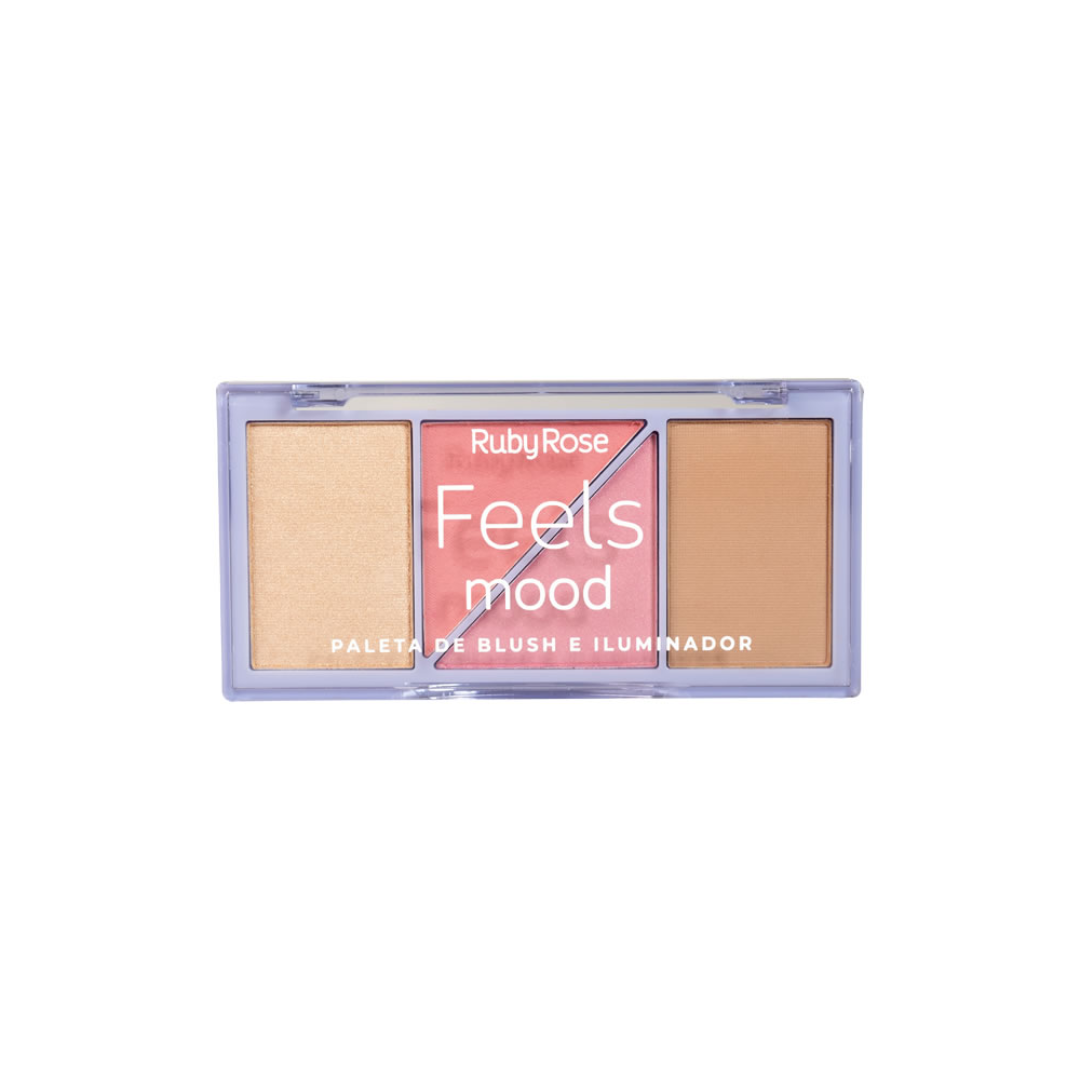 Ruby Rose Highlighter, Blush and Contour Palette - Medaid