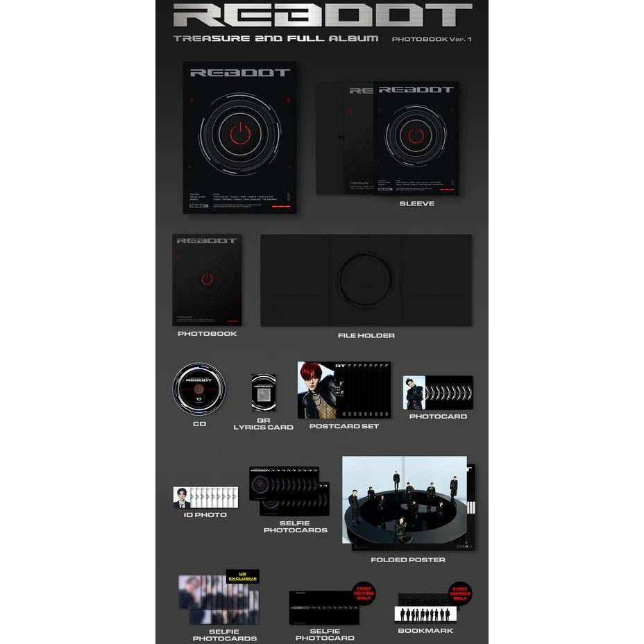 Treasure - Reboot - 2nd Album (Photobook Version) - CD - Medaid International