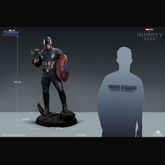 Marvel Captain America 1/2 Statue By Queen Studios - Medaid International