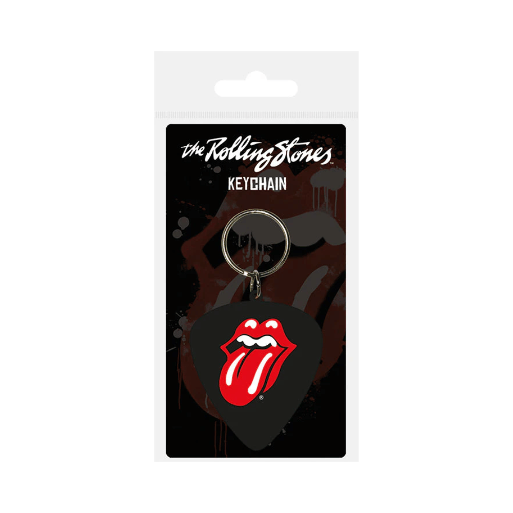 THE ROLLING STONES - PLECTRUM (RUBBER KEYCHAIN) By PYRAMID - Medaid International