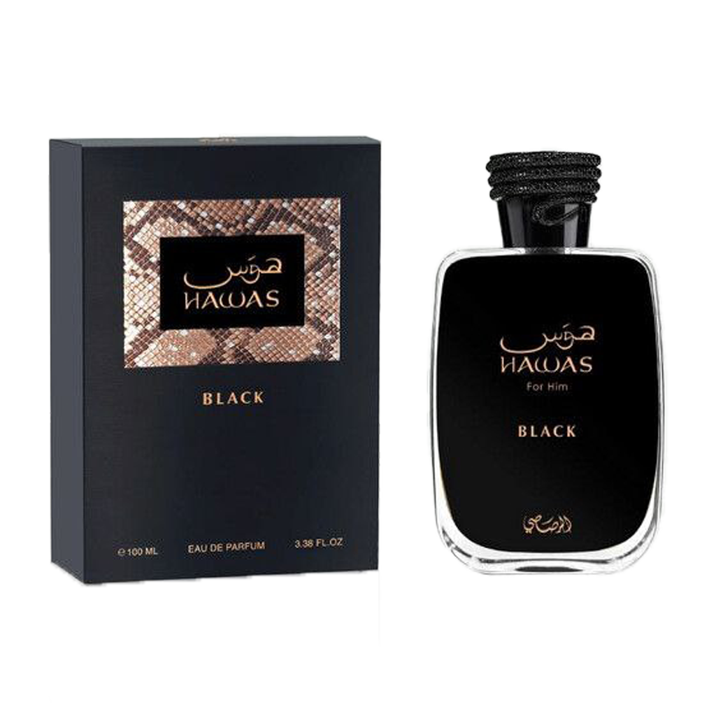 Rasasi Hawas Black Eau De Parfum Pour Homme - 100ml - Medaid International