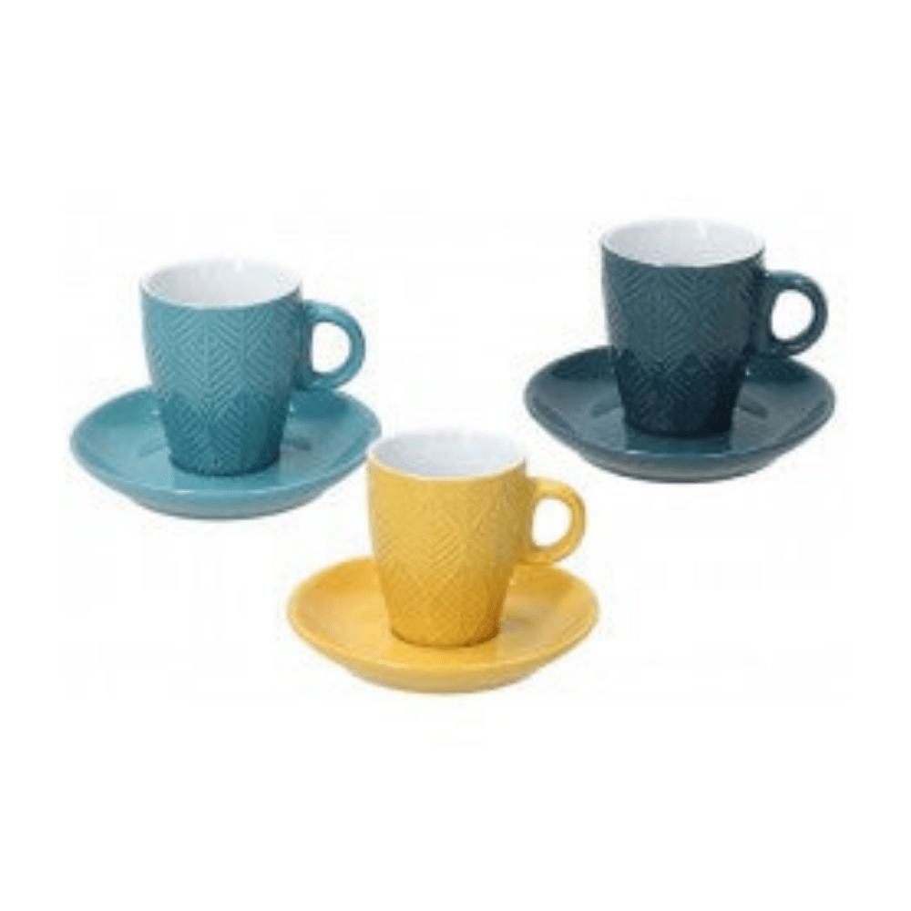 Relief Maya - Cups & Saucers Set of 6 - Medaid International