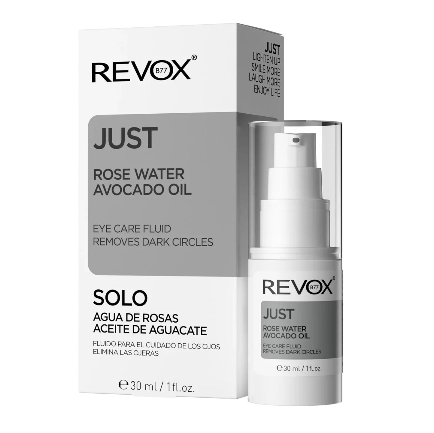 Revox B77 Just rose water avocado oil eye care fluid 30 ml - Medaid International