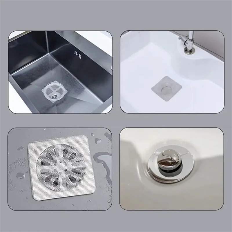 Set of 10 Anti-Clog Mesh Drain Filter – Hair & Insect Resistant Bathroom Screen - Medaid International