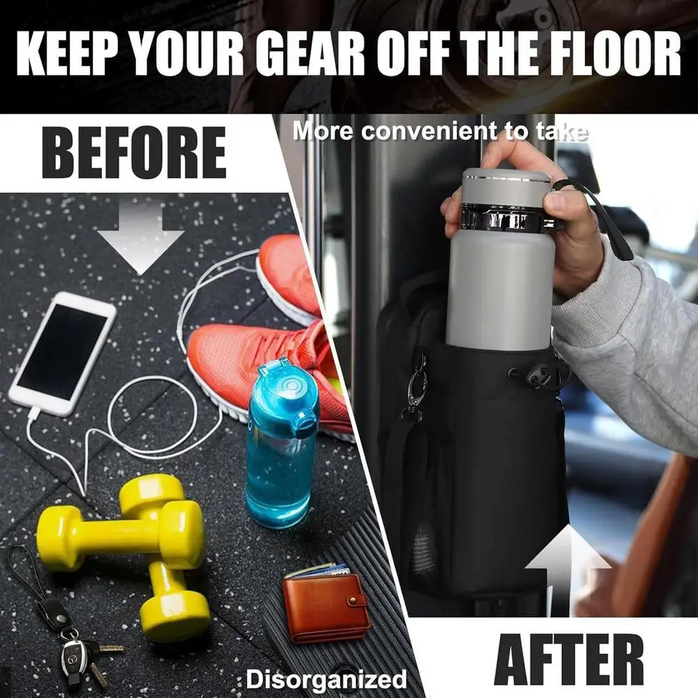 Magnetic Gym Bag With Water Bottle Holder - Medaid International