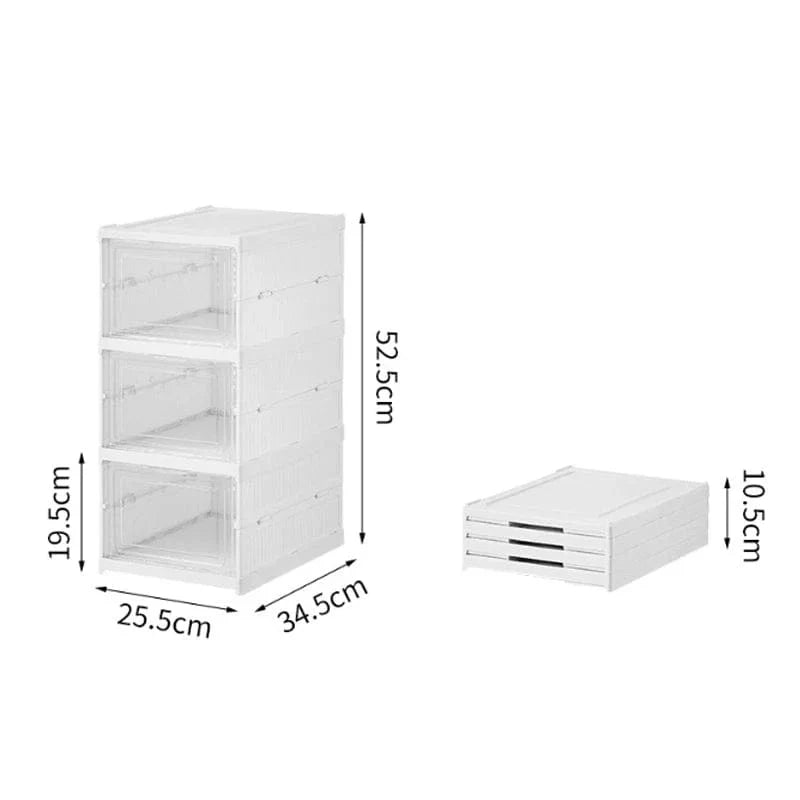 STOCKABLE SHOE RACK ORGANIZER HA2413( 3 layers) - Medaid International