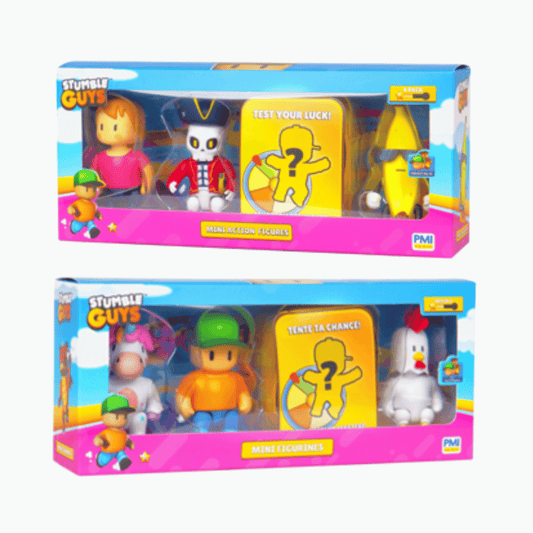 Stumble Guys Mini Action Fig 3" 4 pc single pack Assorted - Medaid International