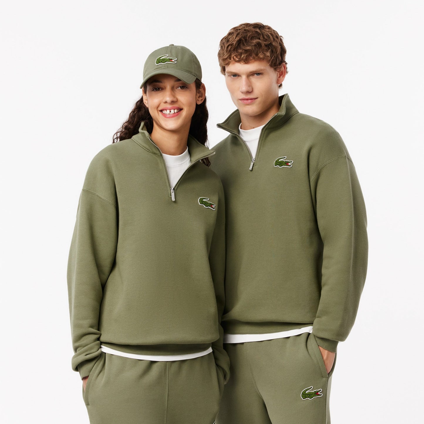 buy-loose-fit-zip-neck-badge-accent-sweatshirt-sh2748-bmy-lebanon - Medaid