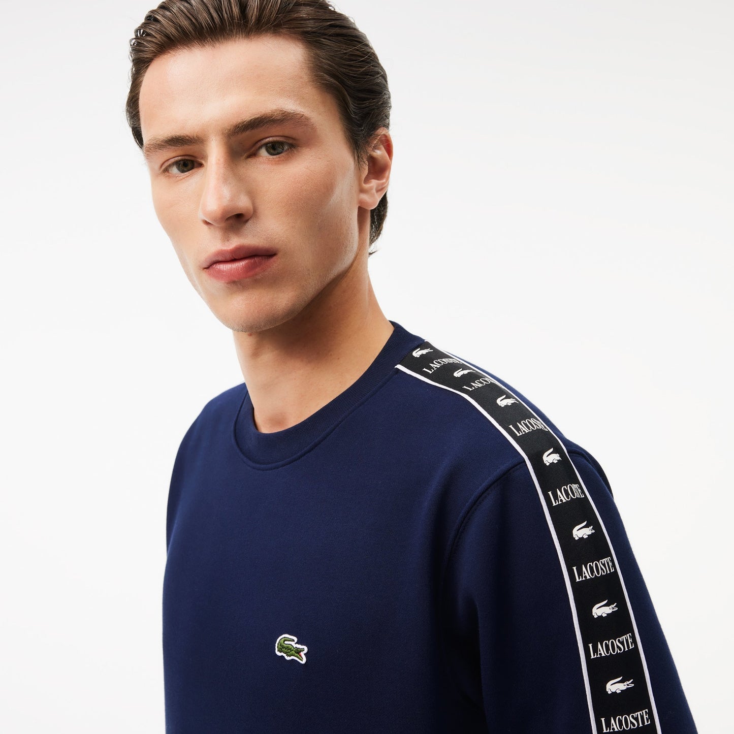 buy-logo-strip-crew-neck-sweatshirt-sh7492-166-lebanon - Medaid International