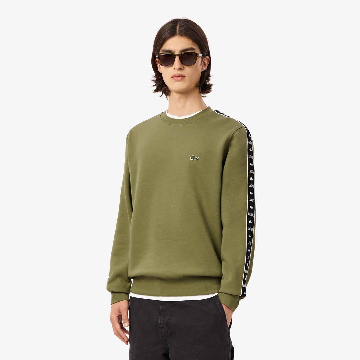 buy-logo-strip-crew-neck-sweatshirt-sh7492-bmy-lebanon - Medaid International