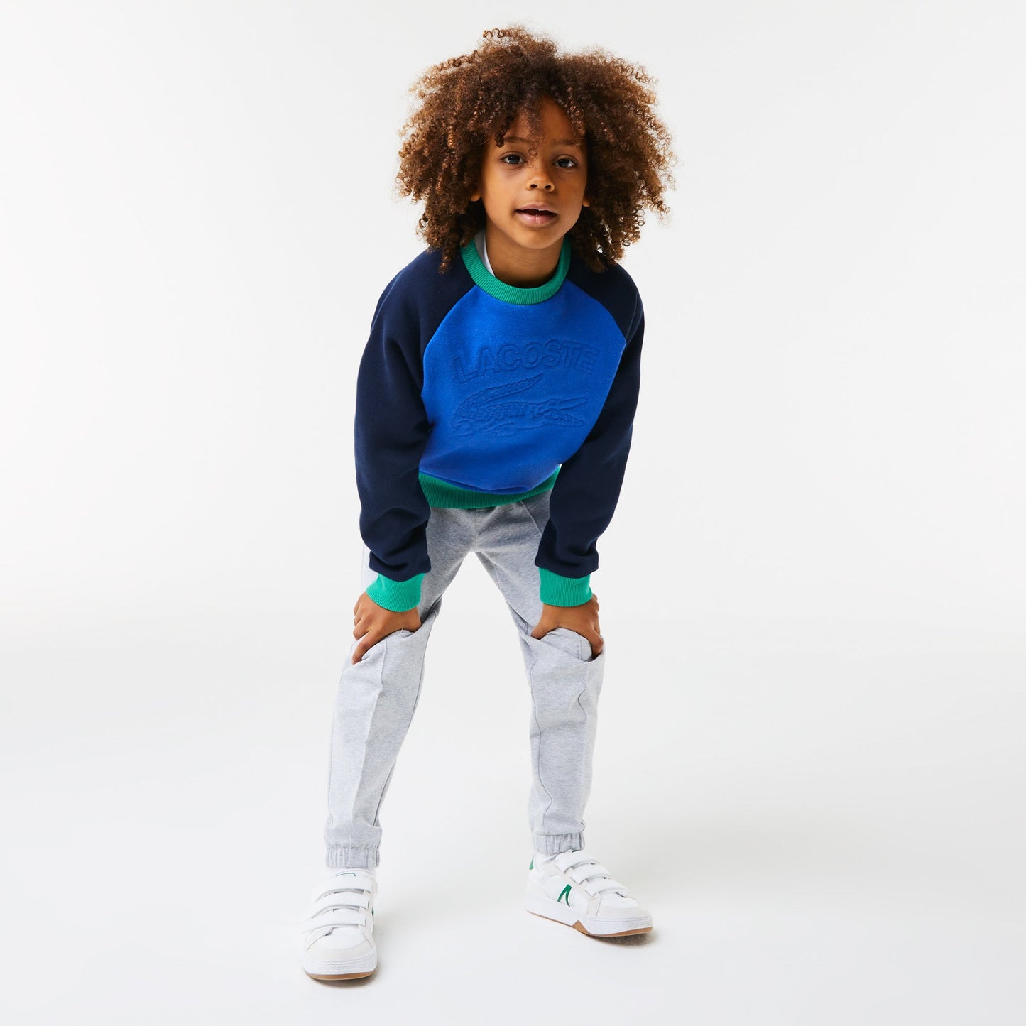 Boys' Lacoste Branded Colour-Block Sweatshirt - Sj9818 - Medaid International
