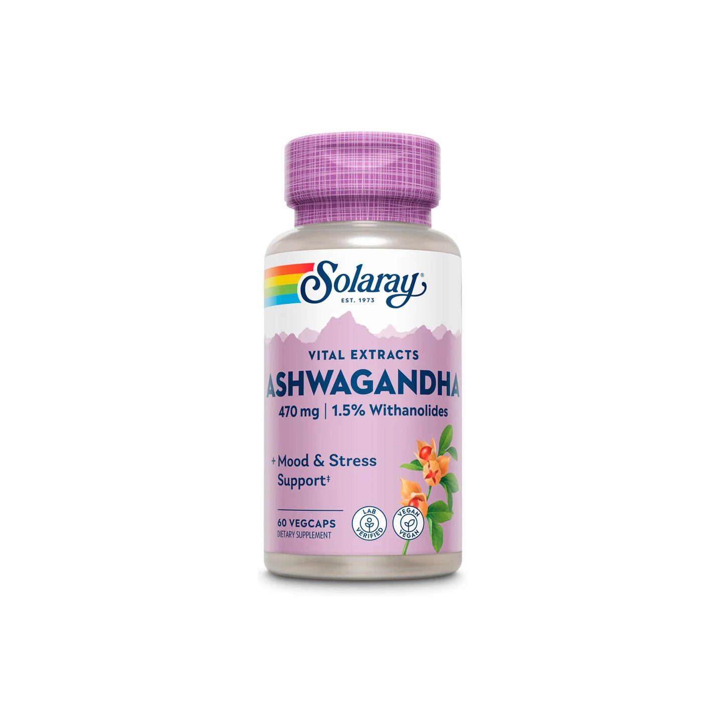 SOLARAY ASHWAGANDHA ROOT EXTRACT - 470mg - Medaid International