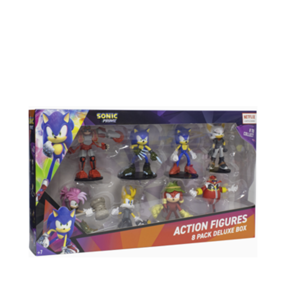 Sonic the Hedgehog 8 Pack Articulated Action Figures - Medaid International