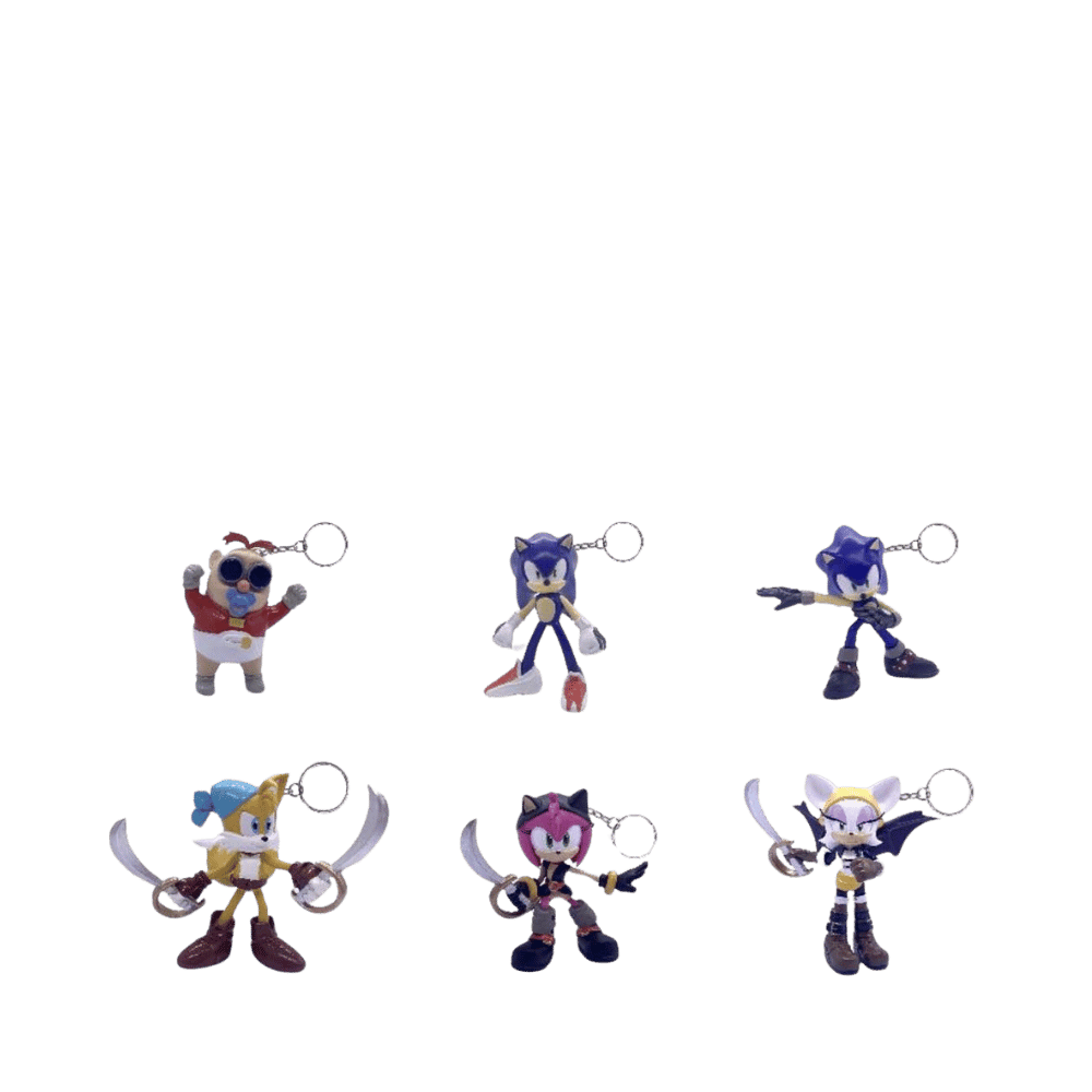 SONIC FIGURE K.CHAIN BLISTER 2.5" 10ASST - Medaid International