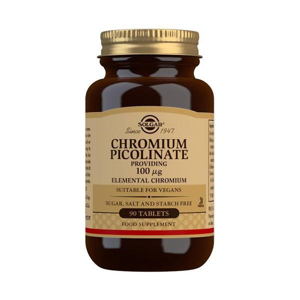 Solgar - Chromium Picolinate 100 µg 90 Tablets - Medaid International