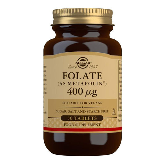 Solgar - Folate 400 μg (as Metafolin ®) 100 Tablets * - Medaid International
