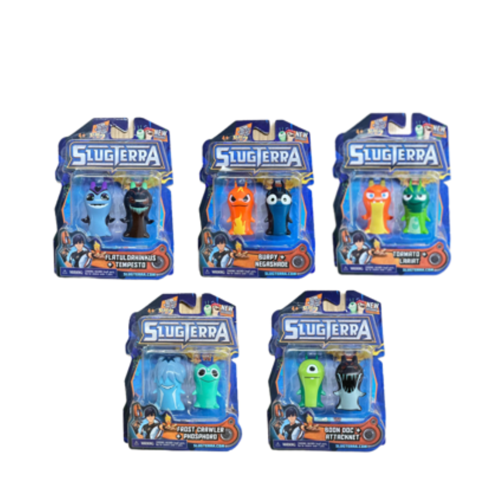 Slugterra PVC Fig. 2-PK IN 1 PACK ASSORTMENT (1 RANDOM) - Medaid International