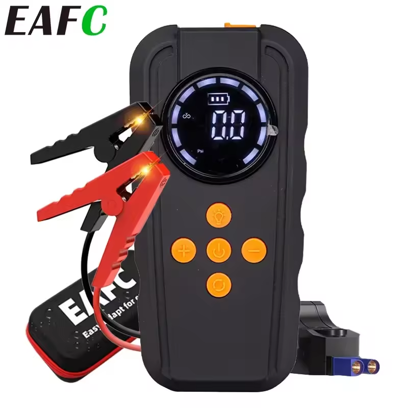 Smart Car Jump Starter and Air Compressor 150PSI Booster Charger 1000A Starting Light Car Air Pump Device with LED Light - Medaid International