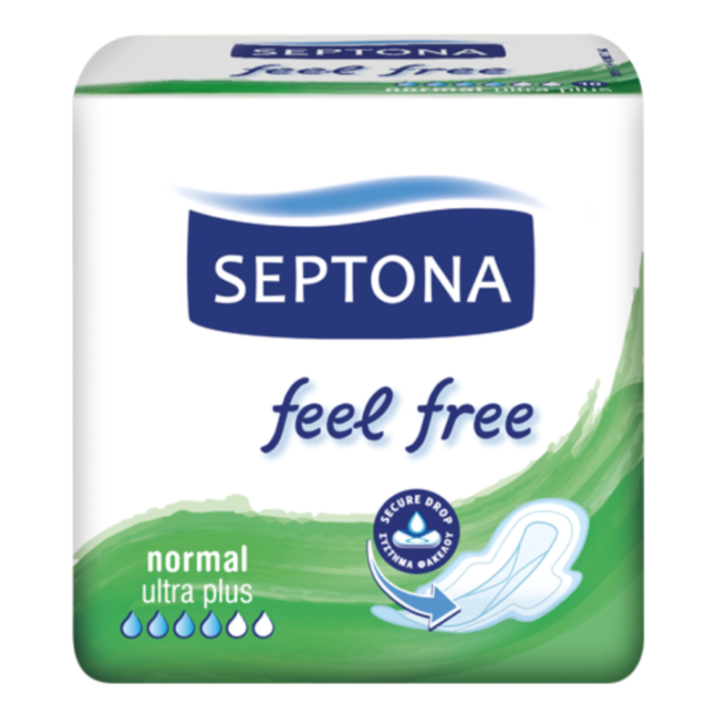 Septona Sanitary Napkins Feel Free Normal 10 Napkins - Medaid International