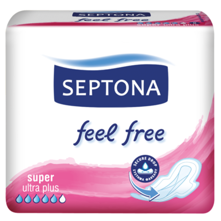 Septona Sanitary Napkins Feel Free Super 10pcs - Medaid International