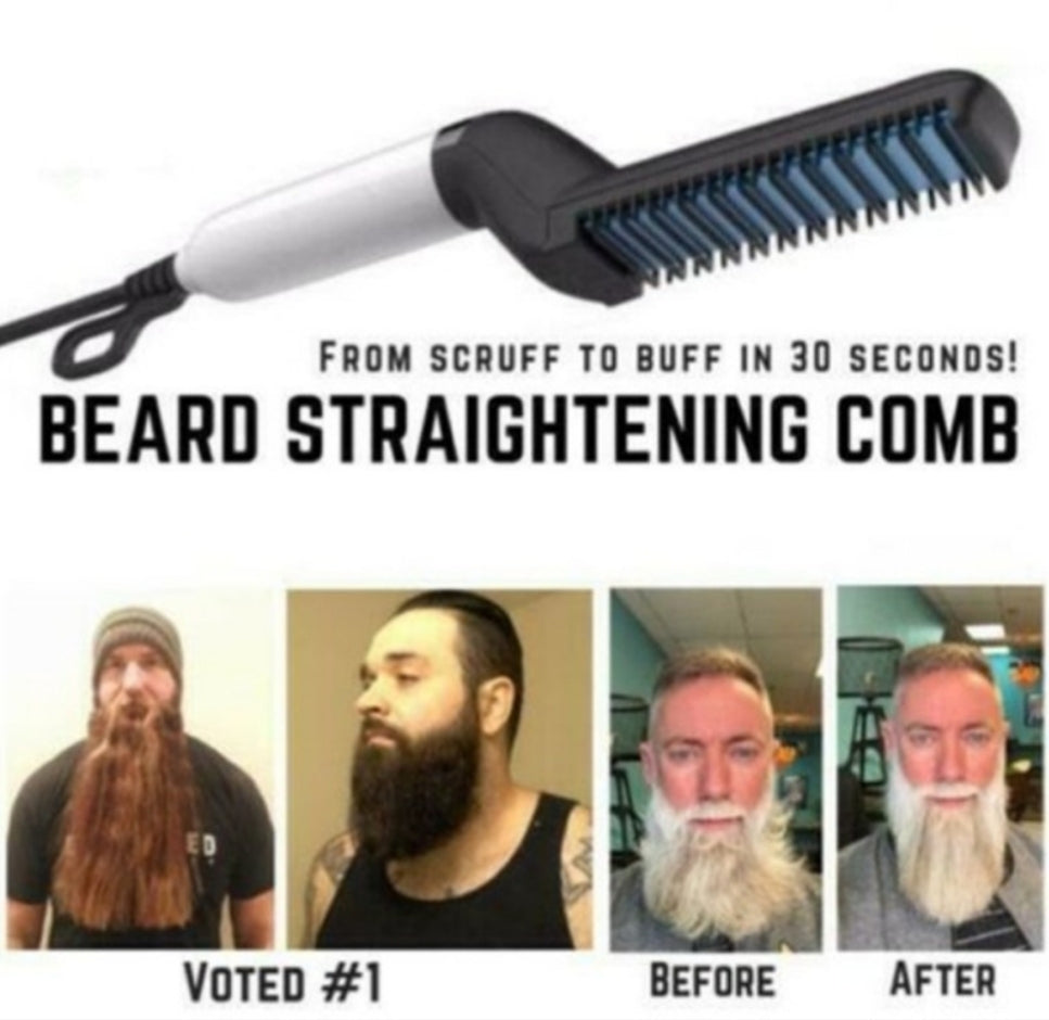 10W Electric Beard Hair Straightener With Ceramic Heating Plate - Medaid International