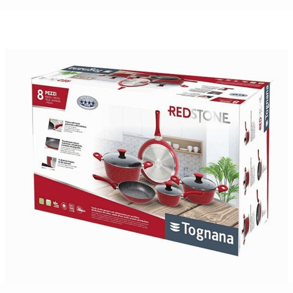 Red Stone Marble Cooking Set - Medaid International