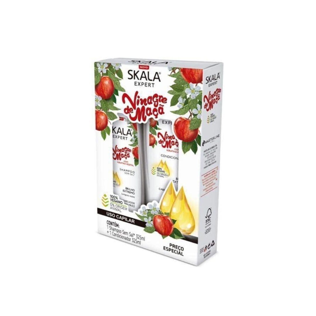 Skala Expert Apple Vinegar And Keratin Shampoo & Conditioner Kit - Medaid