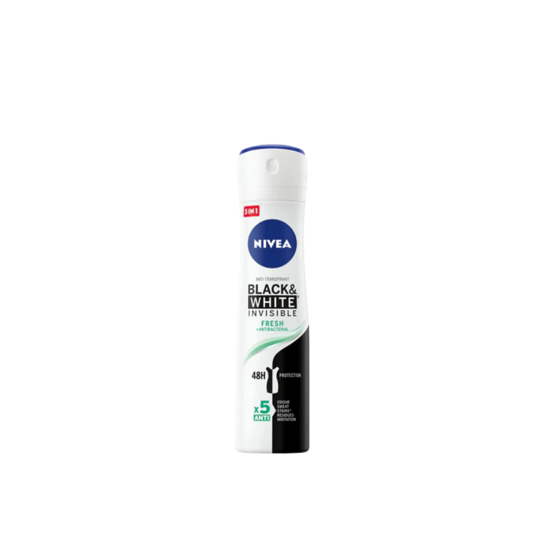 Nivea Black & White Invisible Fresh Deodorant Spray For Women 150ml - Medaid International
