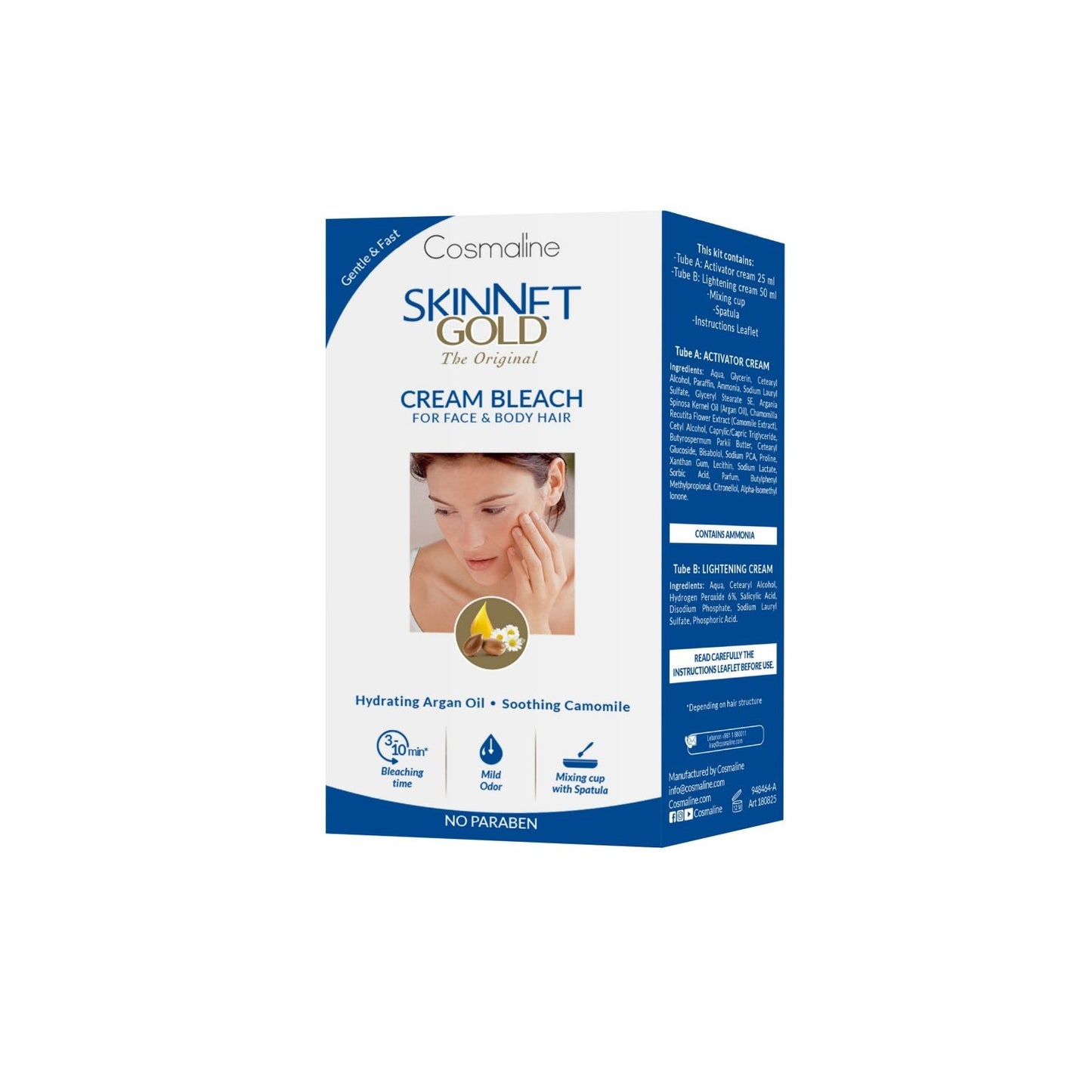 Cosmaline Skinnet Gold Cream Bleach 50+25ml - Medaid