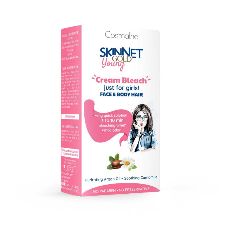Skinnet Gold Young Cream Bleach 50+25ml (KIT) - Medaid