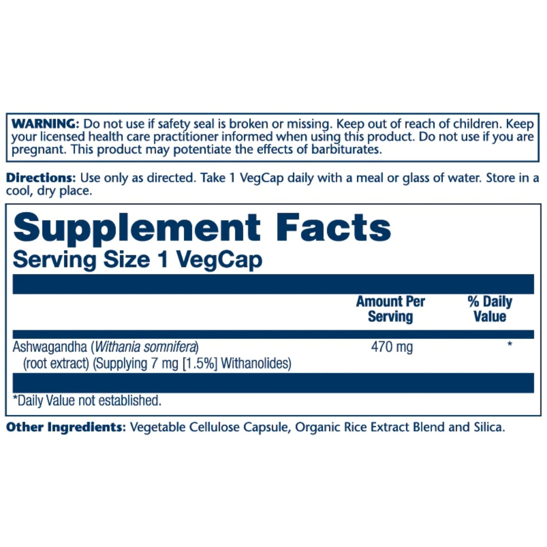 Ashwagandha Root Extract 470mg - Medaid International