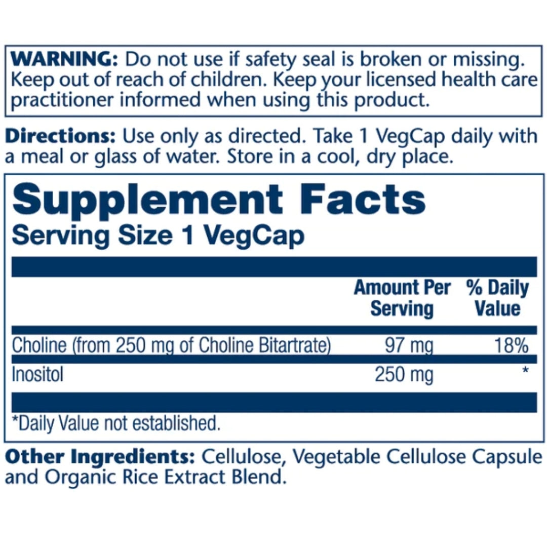 Choline & Inositol 250mg - Medaid International