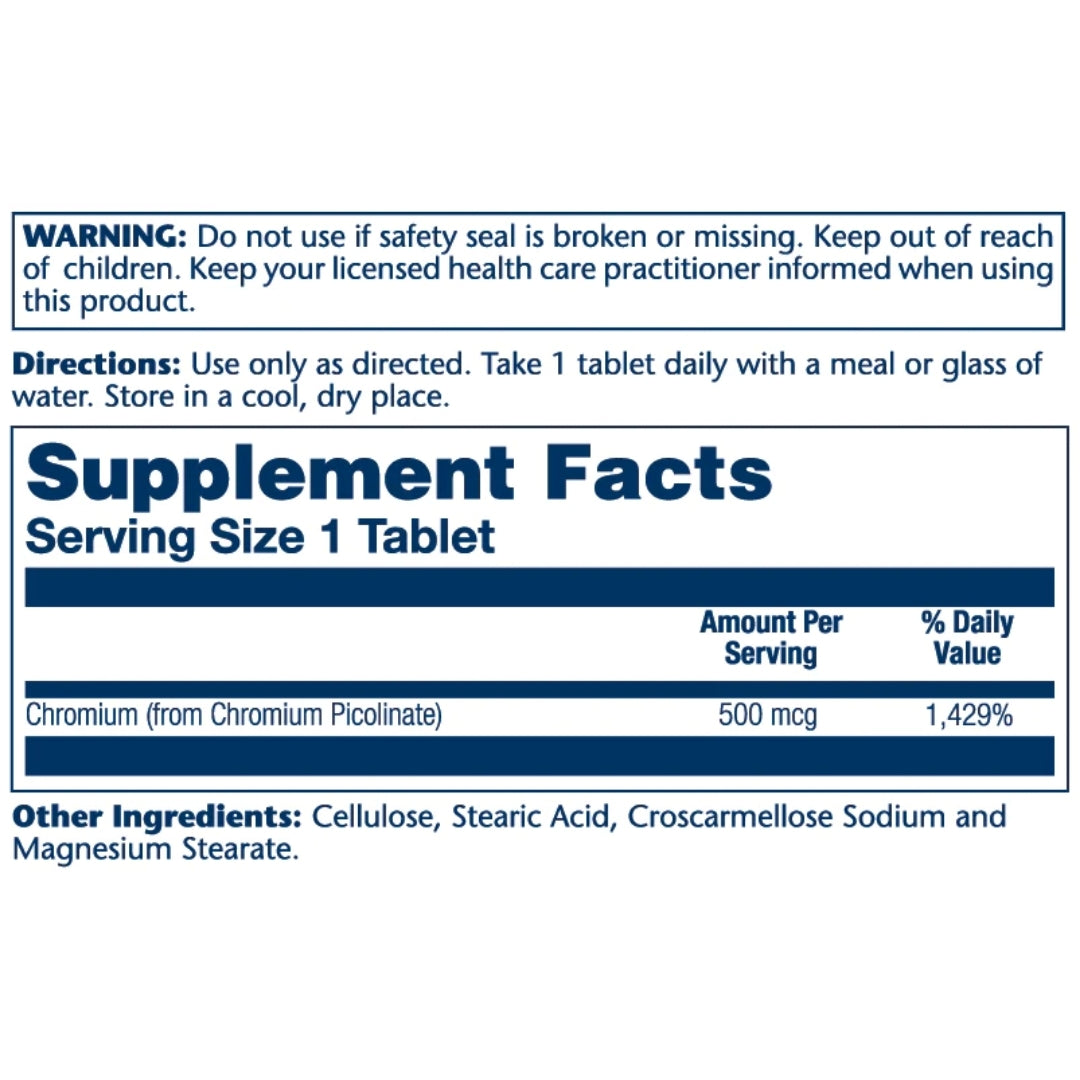 Chromium Picolinate 500mcg - Medaid