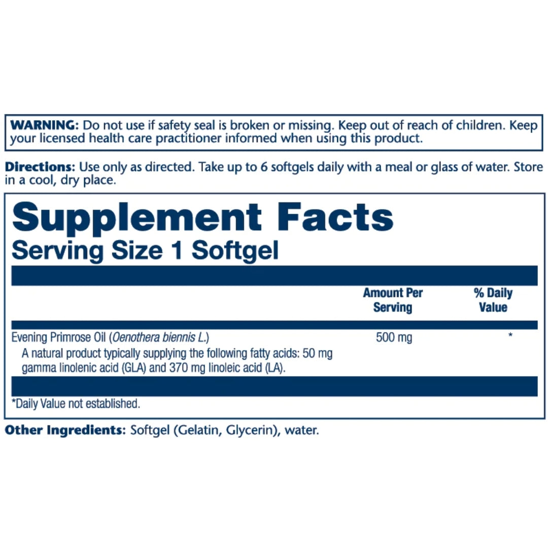 Evening Primrose Oil 500mg - Medaid International