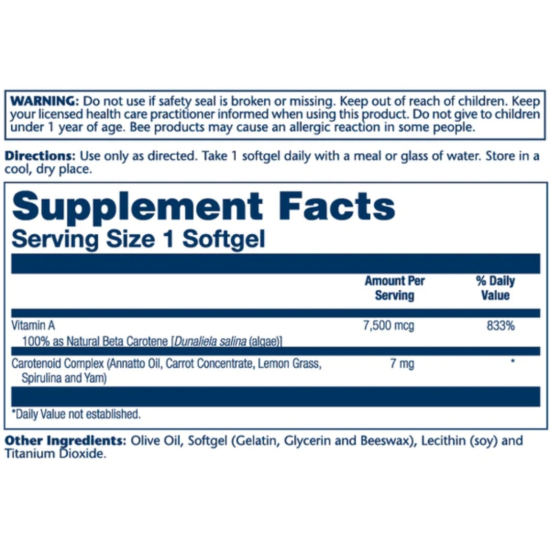 Food Carotene™ 7500mcg - Medaid
