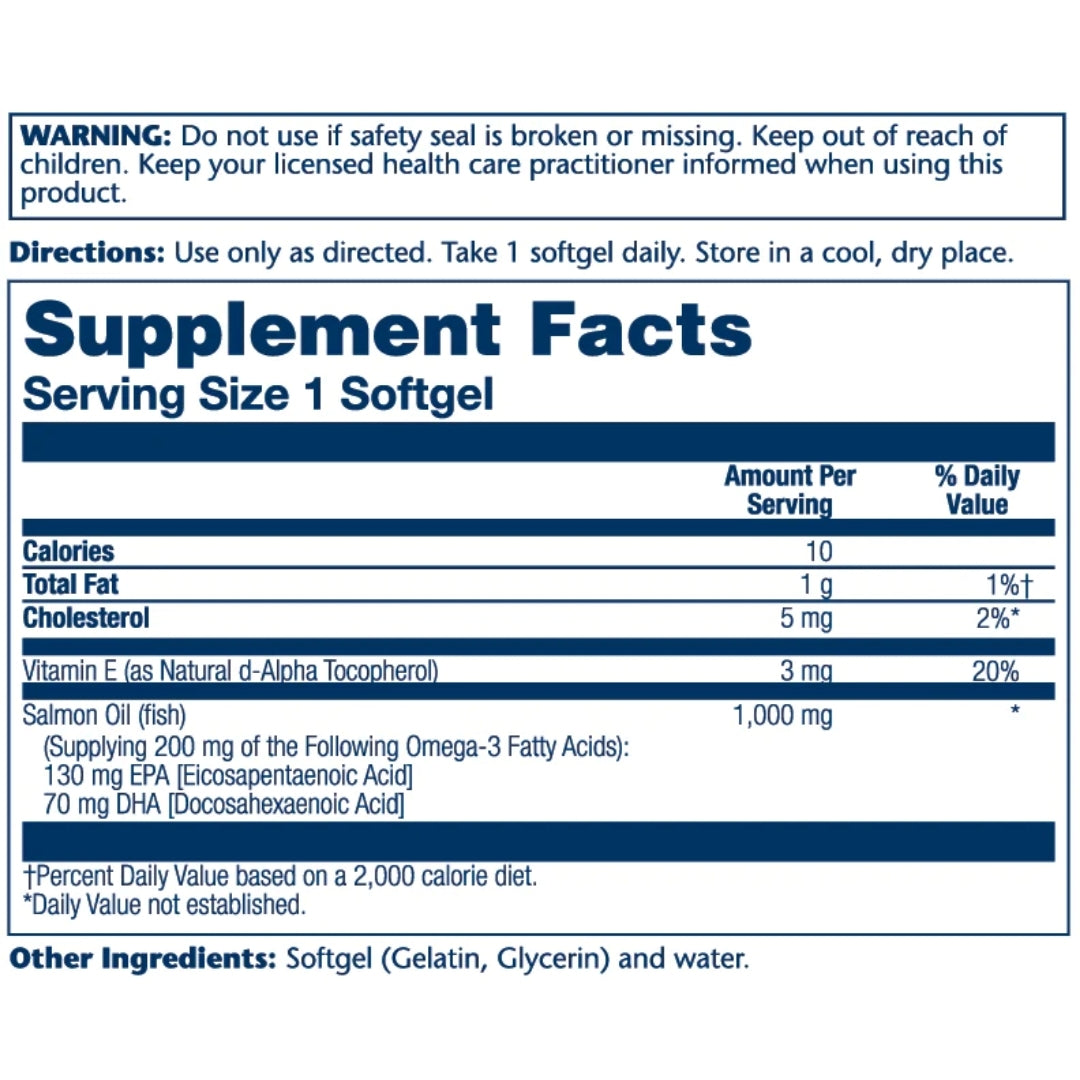 Salmon Oil 1000mg - Medaid International