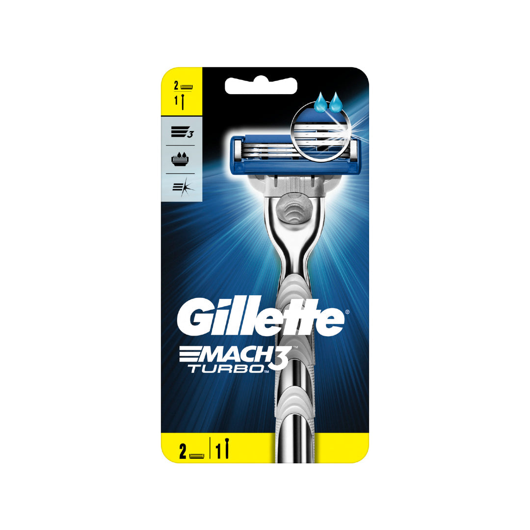 Gillette Mach3 Turbo Razor 2up - Medaid