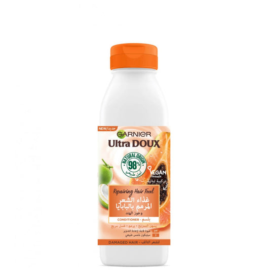 Garnier ultra doux conditioner hair food Papaya & Amla for damaged hair 350ml - Medaid International