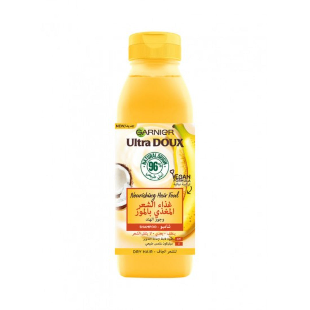 Garnier ultra doux shampoo hair food Banana & Shea for dry hair 350ml - Medaid International