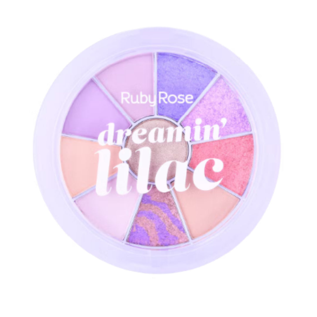 -35% Ruby rose round eyeshadow and highlighter palette dreamin' lilac #1 HB-1075 - Medaid International