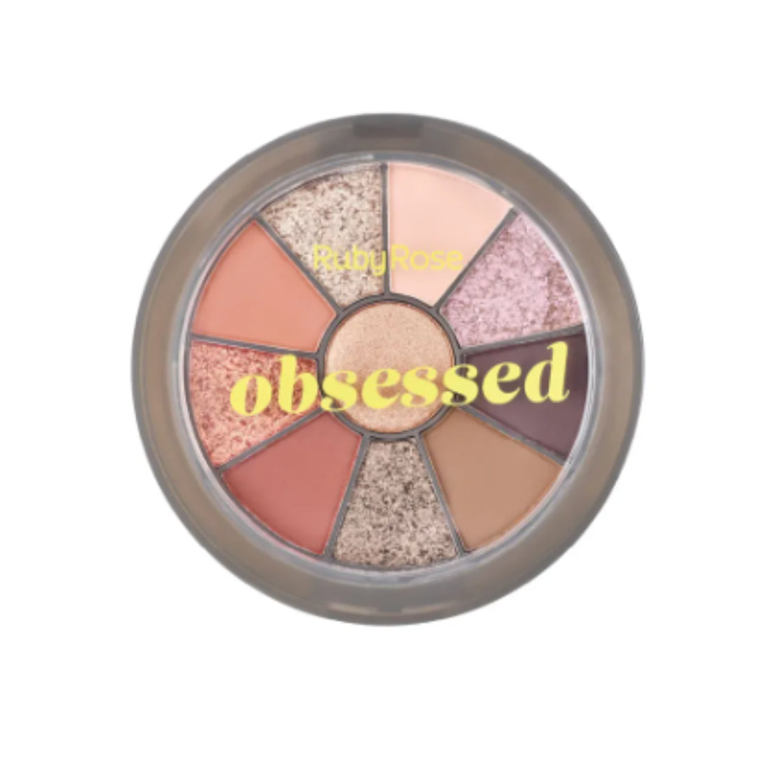 -35% Ruby rose round eyeshadow and highlighter palette obsessed #7 HB-1075 - Medaid International